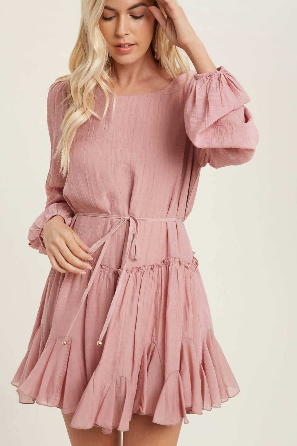 Ruffled Swing Dress