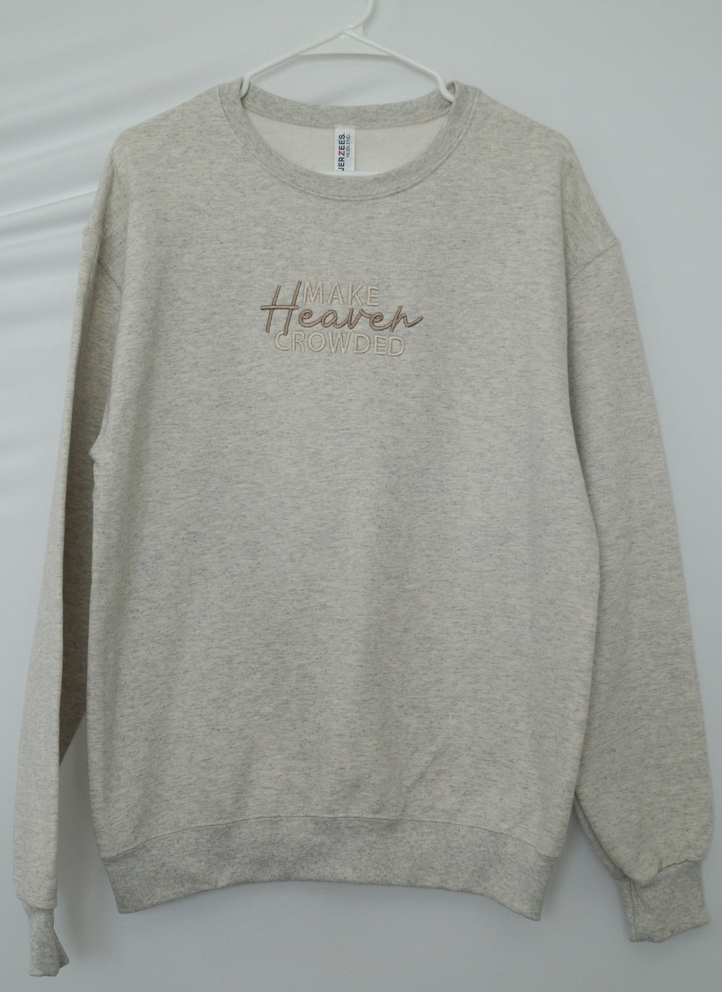 Make Heaven Crowded Embroidered Sweatshirt