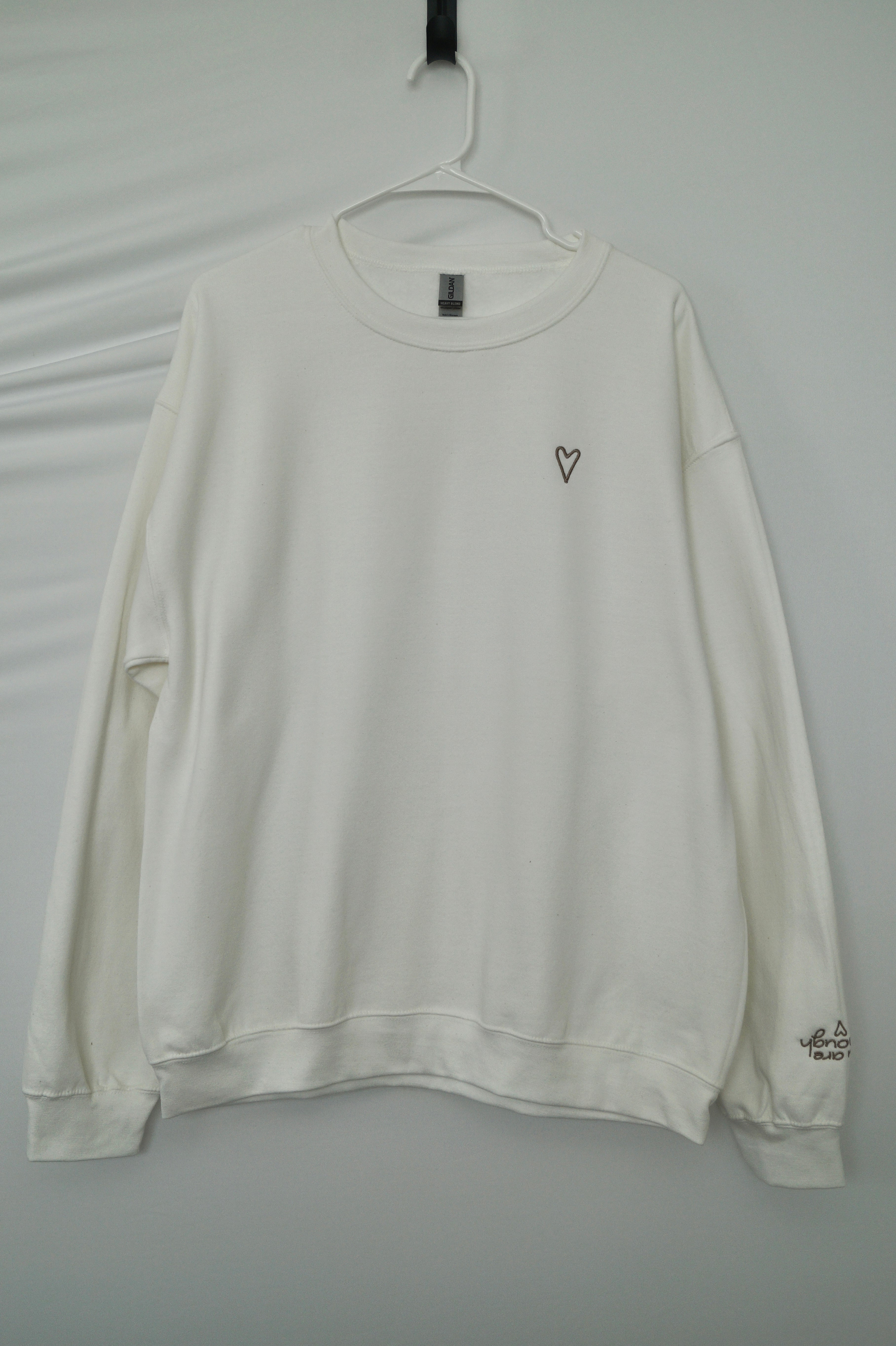 You Are Enough Embroidered Sweatshirt