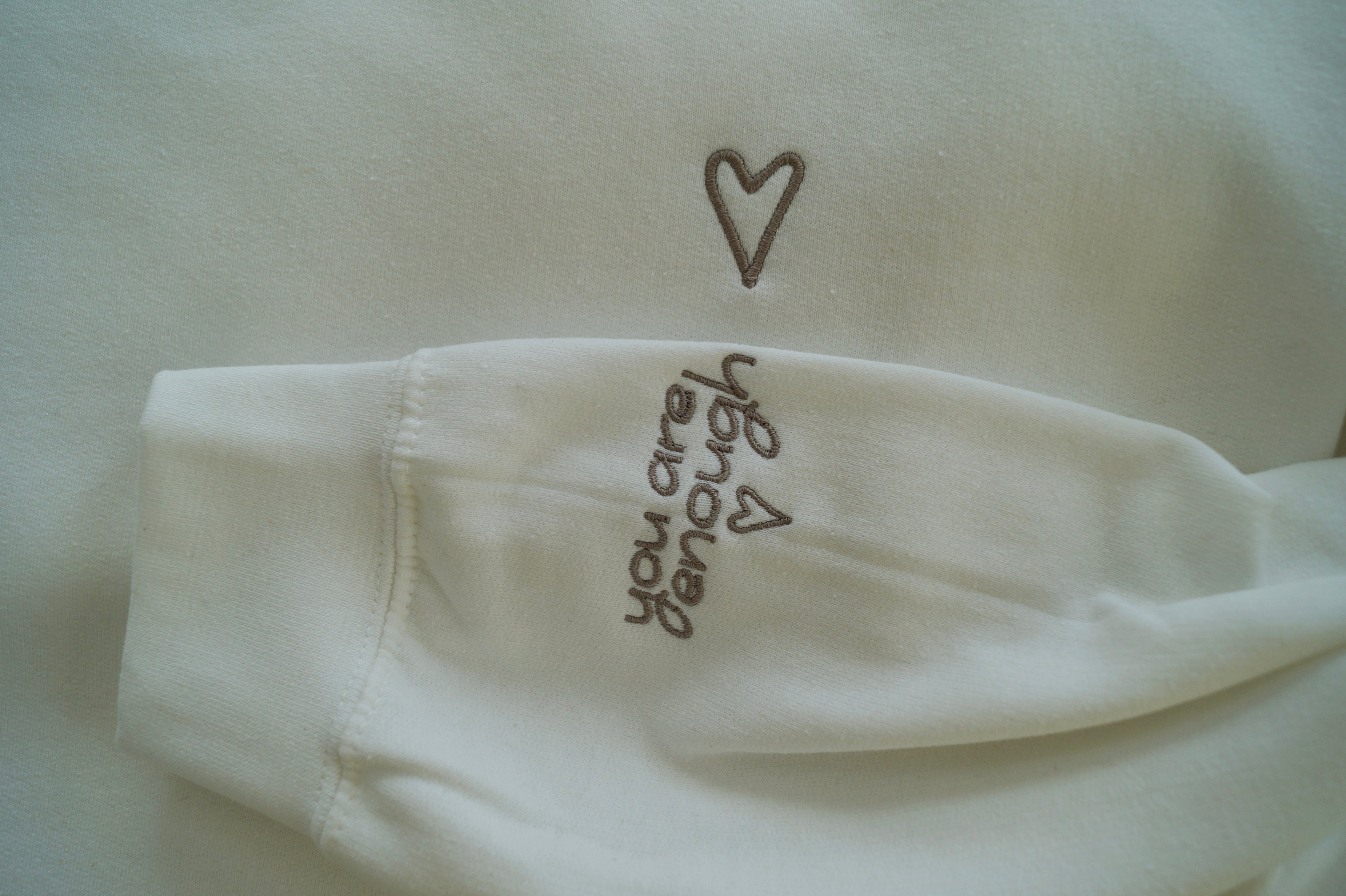 You Are Enough Embroidered Sweatshirt