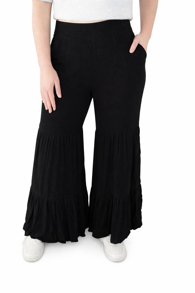Tiered Wide Leg Pants