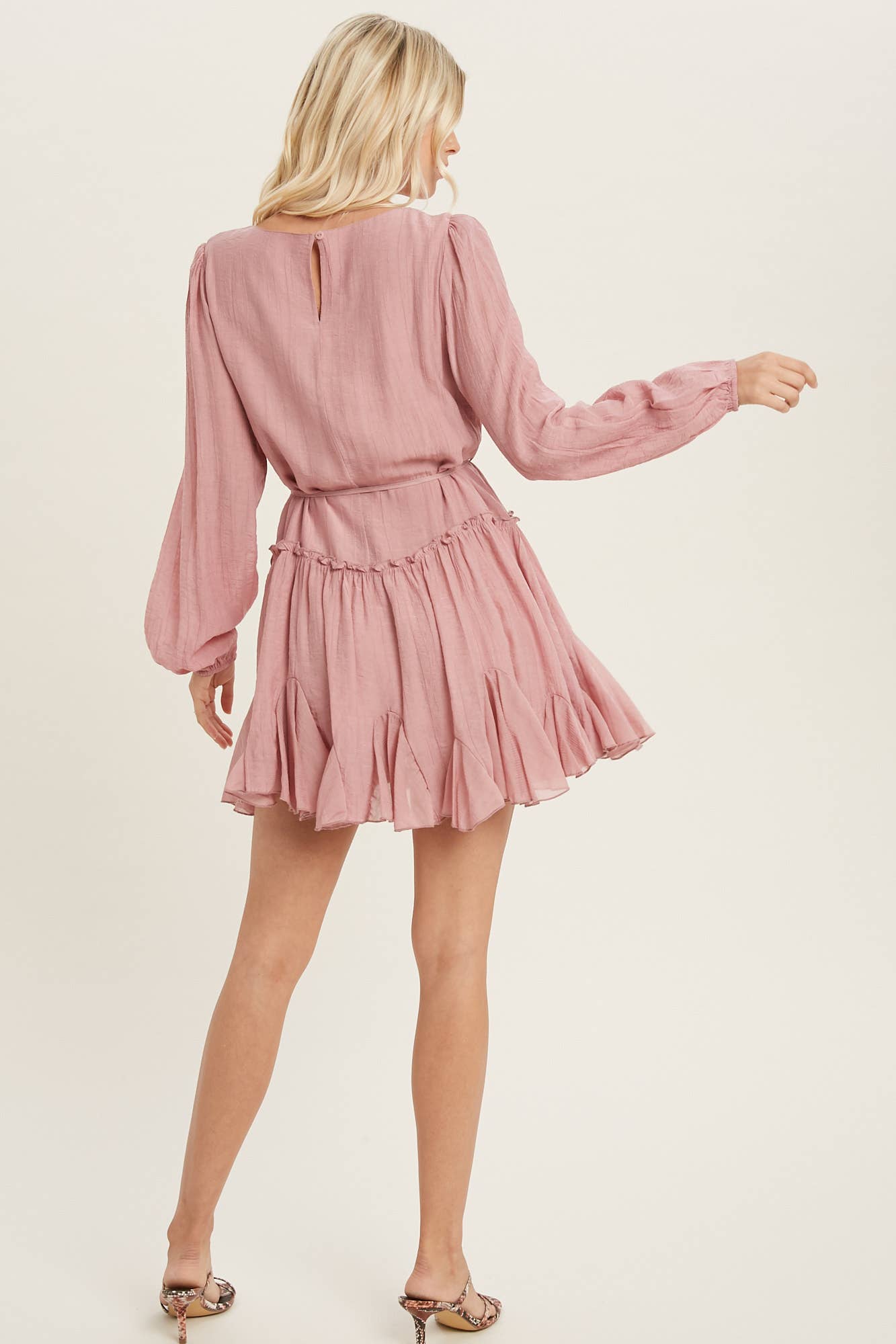 Ruffled Swing Dress